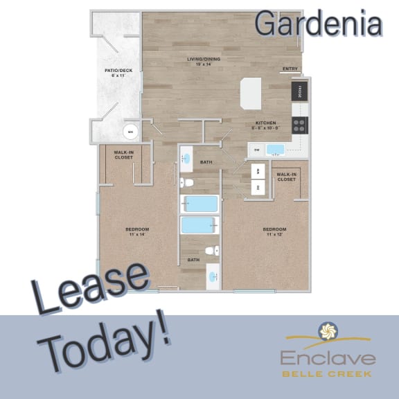 Floor Plans of Enclave Apartments in Henderson, CO